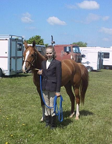 Photo of Samantha and her horse Sweetie